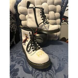 Dr Martens x Basquiat Kids Dinosaur White Boots Size 13/EU 31
